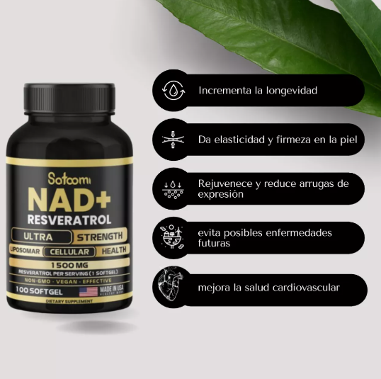 NAD PLUS y RESVERATROL X 100 Softgels