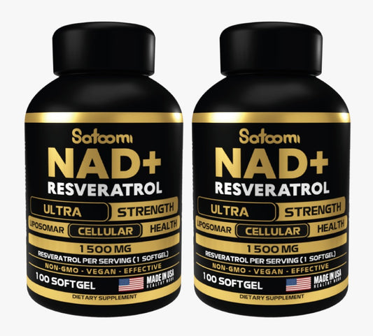 NAD PLUS y RESVERATROL X 100 Softgels X COMBO 2 Und