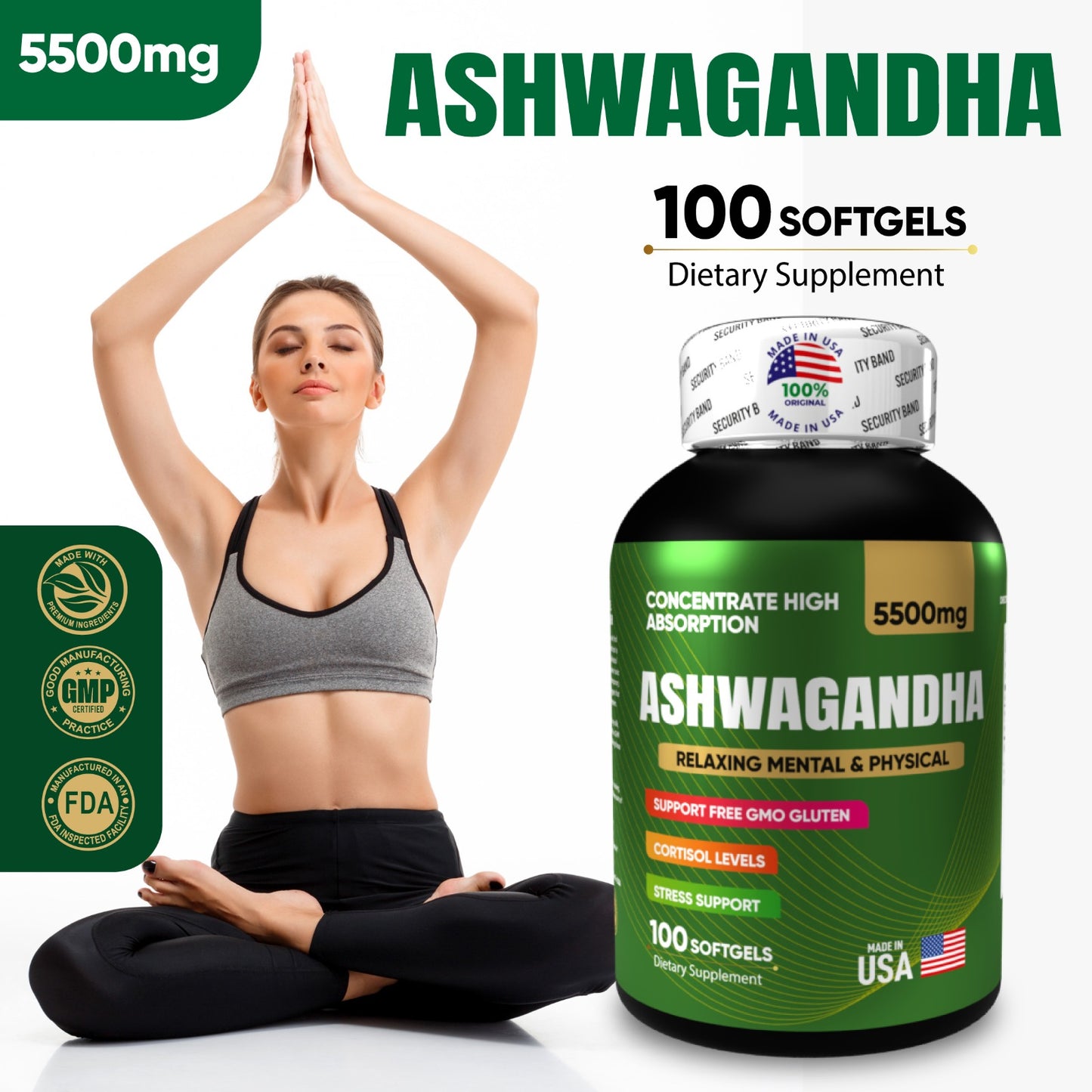 ASHWAGANDHA            COMBO X 3 Unidades