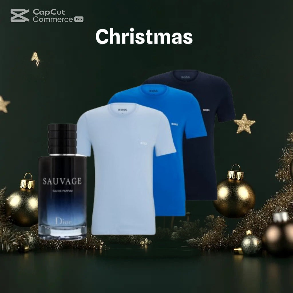 COMBO 3 CAMISETAS HUGO BOSS + PERFUME SAUVAGE