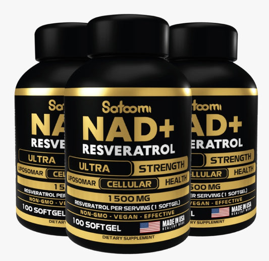 NAD PLUS y RESVERATROL X 100 Softgels X COMBO 3 Und